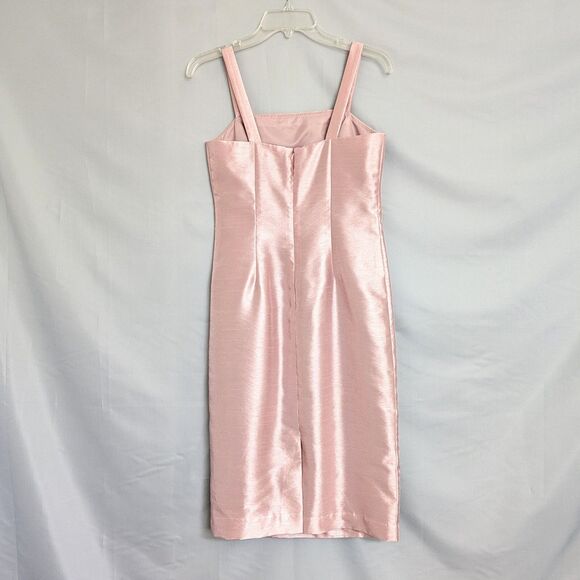 Alex Evenings Petite 4P Pink Shimmer Beaded Dress Jacket 2-PC Formal Cocktail - Picture 6 of 16